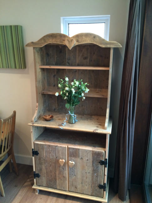 Reclaimed Pine Floor Boards Welsh Dresser